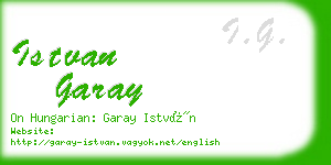 istvan garay business card